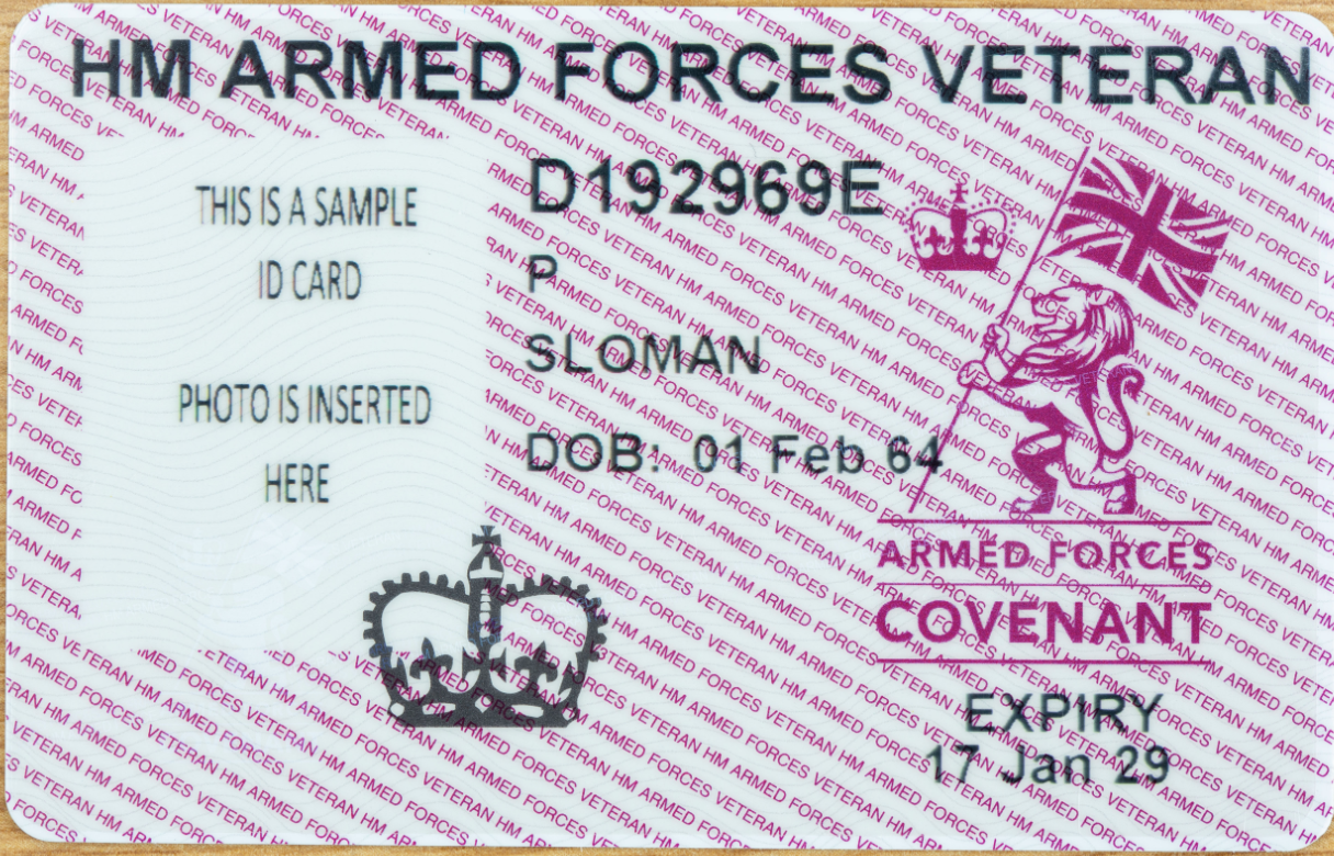 veterans id card uk apply